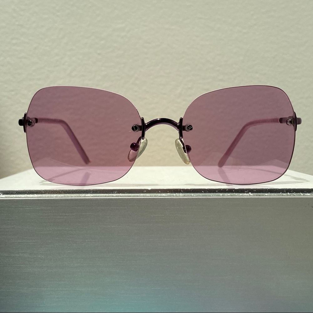 Vintage Gai Mattiolo Purple Italian Sunglasses